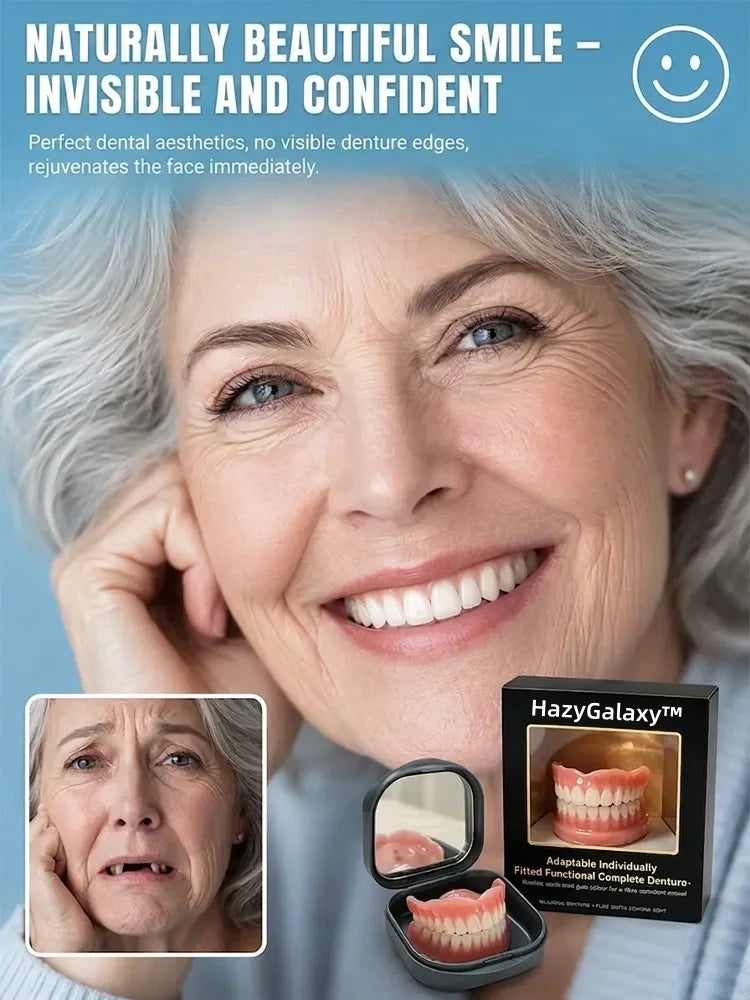🏆 2026 Best Seller | 🦷 HazyGalaxy™ Custom-Fit Dentures ⏰ ENDS TODAY 80% OFF | Smile with Confidence