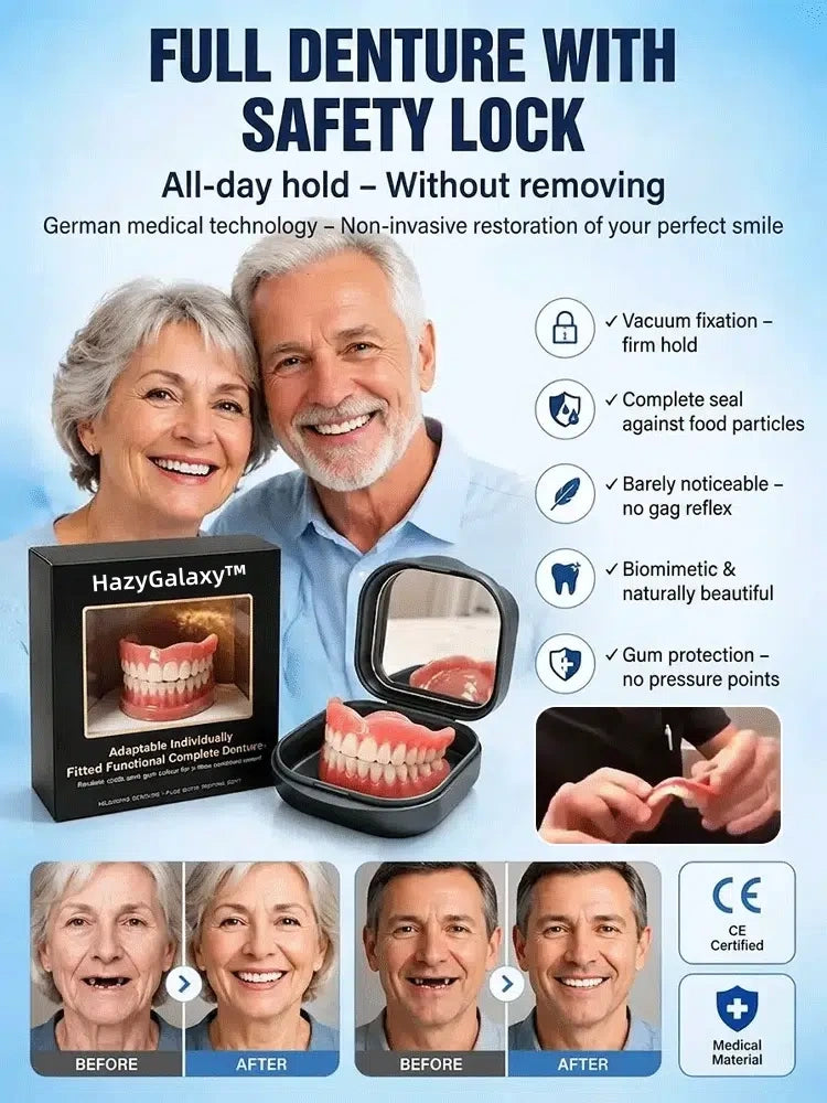 🏆 2026 Best Seller | 🦷 HazyGalaxy™ Custom-Fit Dentures ⏰ ENDS TODAY 80% OFF | Smile with Confidence