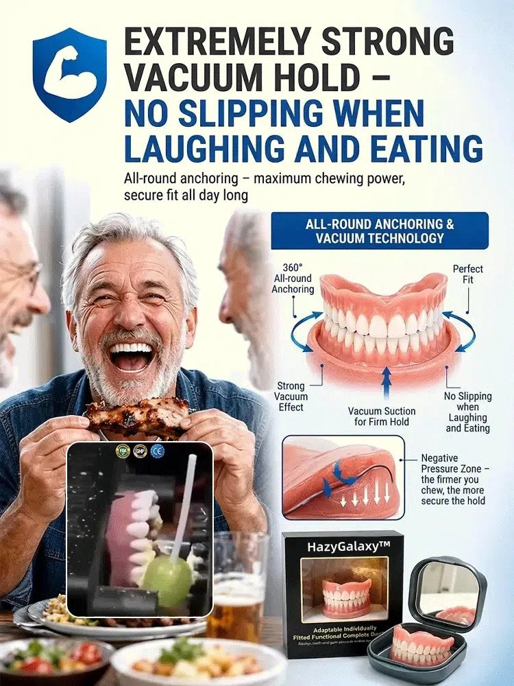 🏆 2026 Best Seller | 🦷 HazyGalaxy™ Custom-Fit Dentures ⏰ ENDS TODAY 80% OFF | Smile with Confidence
