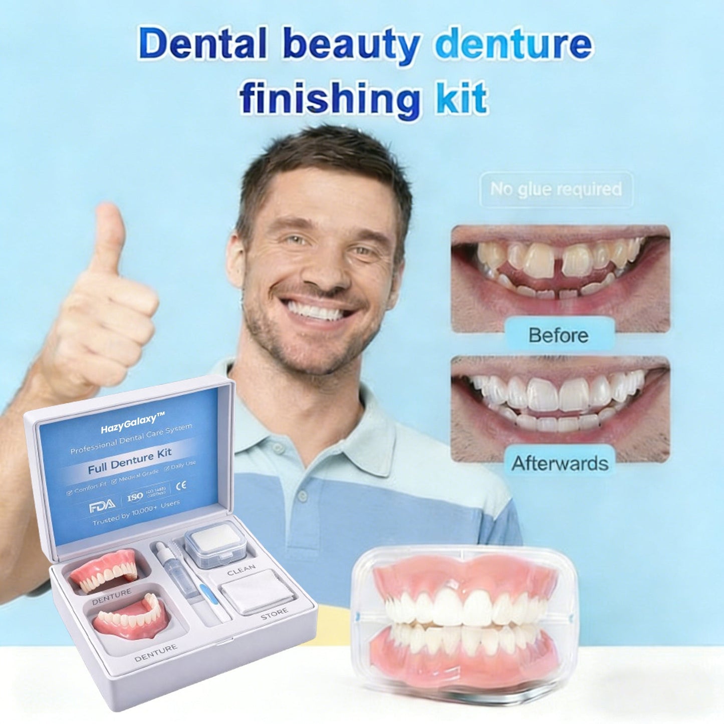 🔥🦷Custom-Fit Dentures ⏰ ENDS TODAY  87% OFF | Smile with Confidence