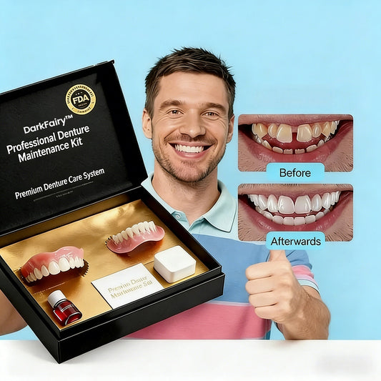 🔥🔥🔥Ends Today: 70% OFF!🦷DarkFairy™ Custom-Fit Full Functional Dentures Make you more confident